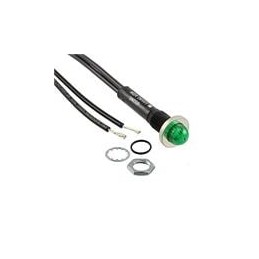 1 pcs : 6012M5 - Panel Mount Indicator Lamps GREEN DIFFUSED 3/8' MOUNTING HOLE