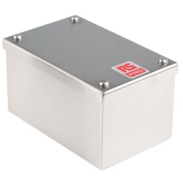 1 pcs - RS PRO 304 Stainless Steel Satin Adaptable Enclosure Box, 160mm x 100mm x 85mm