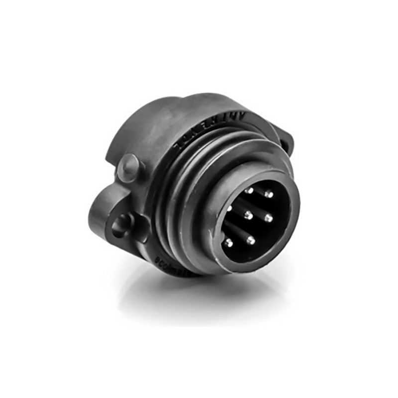 1 pcs - Amphenol Industrial Circular Connector, 8 Contacts, Panel Mount, Socket, Male, IP65, IP67, Ecomate Series