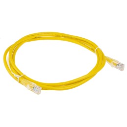 1 pcs - RS PRO Cat5e Male RJ45 to Male RJ45 Ethernet Cable, U/UTP, Yellow PVC Sheath, 2m