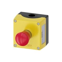 1 pcs : 3SU18510NA002AA2 - Emergency Stop Switches / E-Stop Switches ENC METAL, EMERG STOP TWIST-RELEASE,1NC