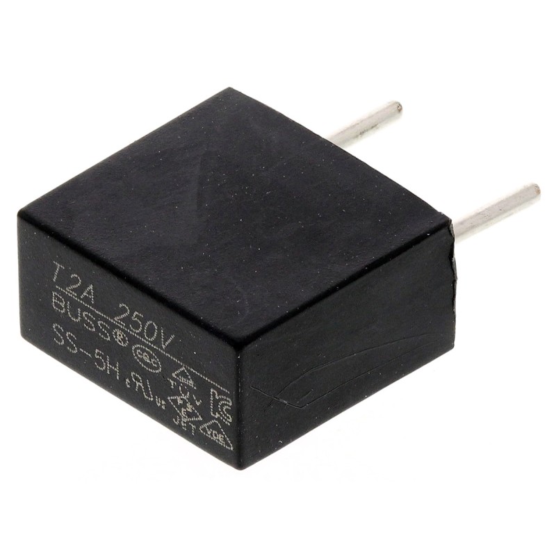 10 pcs - EatonPC Board Non Resettable Fuse, Radial 2A, 250V ac