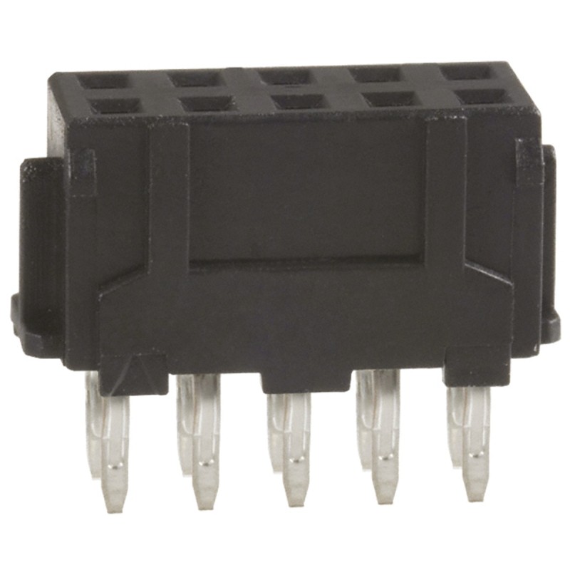 10 pcs - Hirose DF11 Series Straight Through Hole Mount PCB Socket, 10-Contact, 2-Row, 2.0mm Pitch, Solder Termination