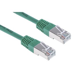 1 pcs - RS PRO Cat6 Male RJ45 to Male RJ45 Ethernet Cable, S/FTP, Green PVC Sheath, 3m