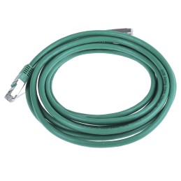 1 pcs - RS PRO Cat6 Male RJ45 to Male RJ45 Ethernet Cable, S/FTP, Green PVC Sheath, 3m
