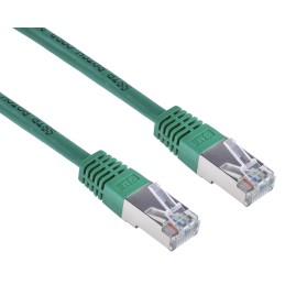 1 pcs - RS PRO Cat6 Male RJ45 to Male RJ45 Ethernet Cable, S/FTP, Green PVC Sheath, 3m