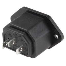 1 pcs - RS PRO C13 Panel Mount IEC Connector Socket, 10A, 250 V
