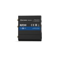 1 pcs : RUT241030000 - Routers 4G/3G/2G/LTE CAT4, Single SIM, WiFi 2.4 Ghz, 2 x Ethernet, Digital & Analogue I/O Regions: Global