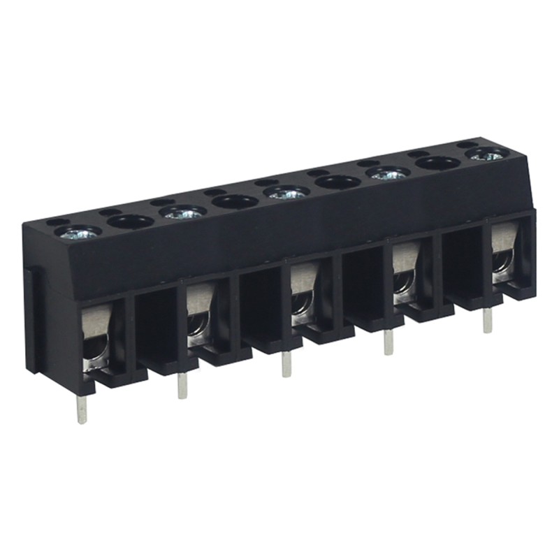 10 pcs - RS PRO PCB Terminal Block, 5-Contact, 10mm Pitch, Through Hole Mount, 1-Row, Screw Termination