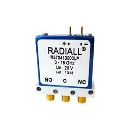 1 pcs : R570413100 - Coaxial Switches SPDT Ramses SMA 18GHz Failsafe 28Vdc TTL Diodes Pins Terminals