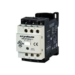 1 pcs : DRC3R40E440 - Contactors - Solid State 7.6A 400AC 3Phs Rvrs 24VDCIn 2NO EMR DIN