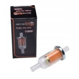 Motofilter, flow-through fuel filter, 10 mm