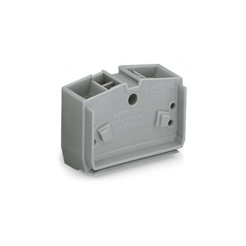 10 pcs - Wago 264 Series Terminal Block, 1-Way, 24A, 28 - 12 AWG Wire, Cage Clamp Termination