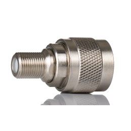 1 pcs - RS PRO Straight 50Ω Coaxial Adapter N Plug to Type F Socket 300MHz