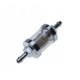 Fuel filter metal chrome tuning suzuki honda 6mm