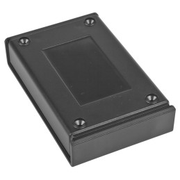 1 pcs - RS PRO Black ABS Enclosure, IP53, IK07, Black Lid, 108.1 x 69.2 x 24.5mm