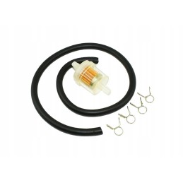 Fuel line internal diameter 5 mm, clamps, motogeneric fuel filter