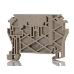 1 pcs - Weidmuller WDU Series Dark Beige DIN Rail Terminal Block, 10mm², 1-Level, Screw Termination, ATEX