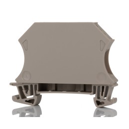 1 pcs - Weidmuller WDU Series Dark Beige DIN Rail Terminal Block, 10mm², 1-Level, Screw Termination, ATEX