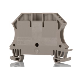1 pcs - Weidmuller WDU Series Dark Beige DIN Rail Terminal Block, 10mm², 1-Level, Screw Termination, ATEX