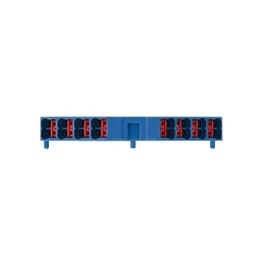 1 pcs - Weidmuller P Series Blue DIN Rail Terminal Block, Quadruple-Level, Push In Termination