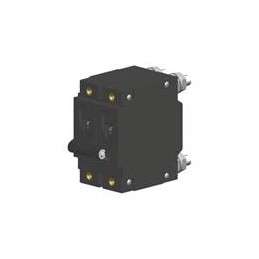 1 pcs : CA2-B0-34-810-321-C - Circuit Breakers 2-pole, Handle, 100 amp circuit breaker, Stud 1/4-20 terminals, UL 1077 Recognize