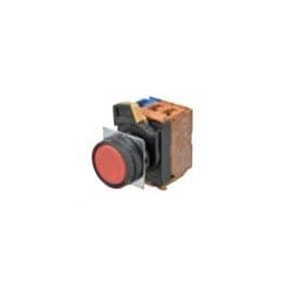 1 pcs : A22NN-BNM-NBA-G100-NN - Pushbutton Switches Assm, Flt, Plas Bzl, Black, 1N
