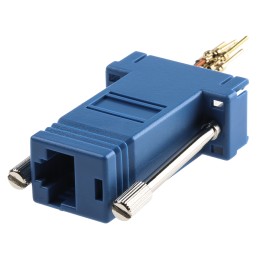 1 pcs - RS PRO D Sub Adapter Male 9 Way D-Sub to Female RJ45