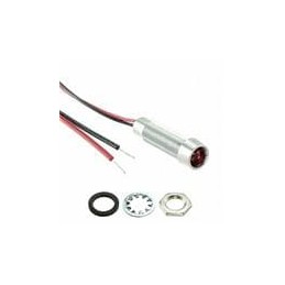 1 pcs : L79D-R12-W - LED Panel Mount Indicators PMI Round 5/16' LED 12V Wire Red