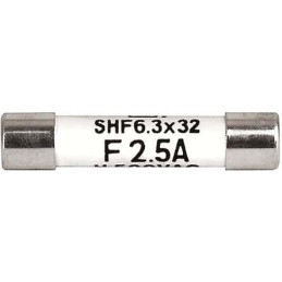 10 pcs - Schurter 2.5A F Ceramic Cartridge Fuse, 6.3 x 32mm