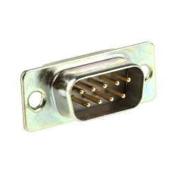 1 pcs - RS PRO 9 Way Panel Mount D-sub Connector Plug, 2.77mm Pitch