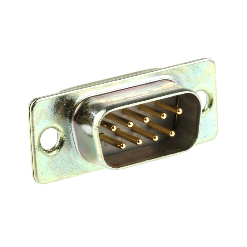 1 pcs - RS PRO 9 Way Panel Mount D-sub Connector Plug, 2.77mm Pitch