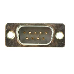 1 pcs - RS PRO 9 Way Panel Mount D-sub Connector Plug, 2.77mm Pitch