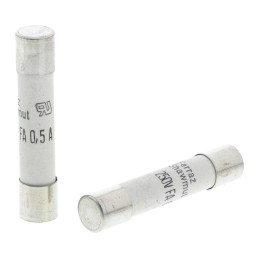 10 pcs - Mersen 500mA FF Ceramic Cartridge Fuse, 6.3 x 32mm