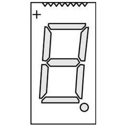 1 pcs : LTS-367E - LED Displays & Accessories Red Orange, 621nm 2000ucd, 2.0VDC
