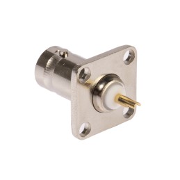 1 pcs - RS PRO, jack Flange Mount BNC Connector, 50Ω, Solder Termination, Straight Body