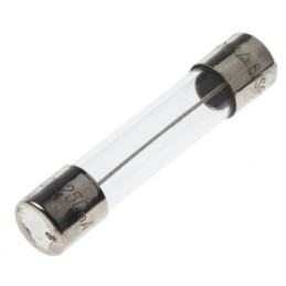 10 pcs - RS PRO 250mA T Glass Cartridge Fuse, 6.3 x 32mm