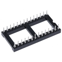 14 pcs - Winslow 2.54mm Pitch Vertical 28 Way, Through Hole Turned Pin Open Frame IC Dip Socket, 5A