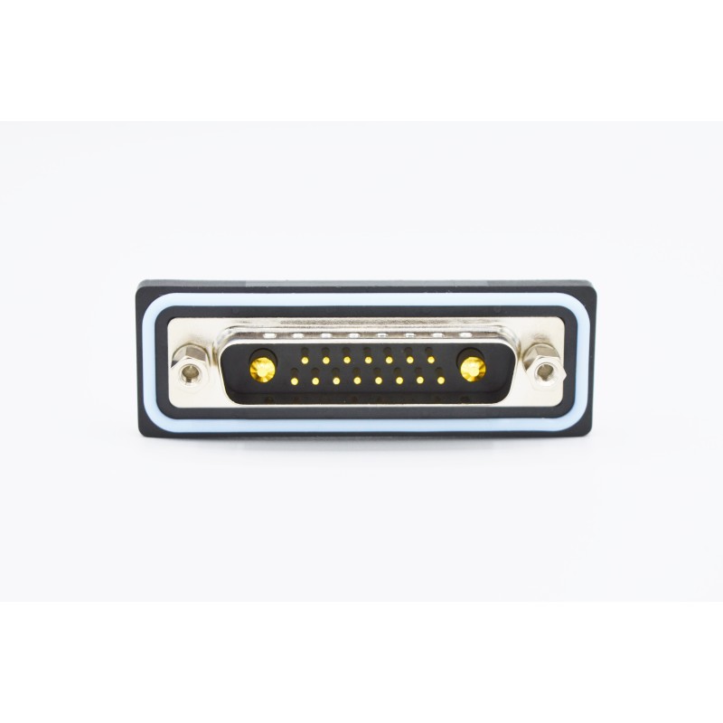 1 pcs - Norcomp CDF 25 Way Solder D-sub Connector Plug, 2.77mm Pitch, with 4-40 Screw Locks