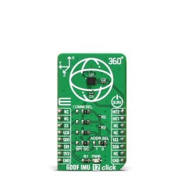 1 pcs - MikroElektronika 6DOF IMU 6 Click Inertial Measurement Unit (IMU) - 6 DoF mikroBus Click Board for BMI270