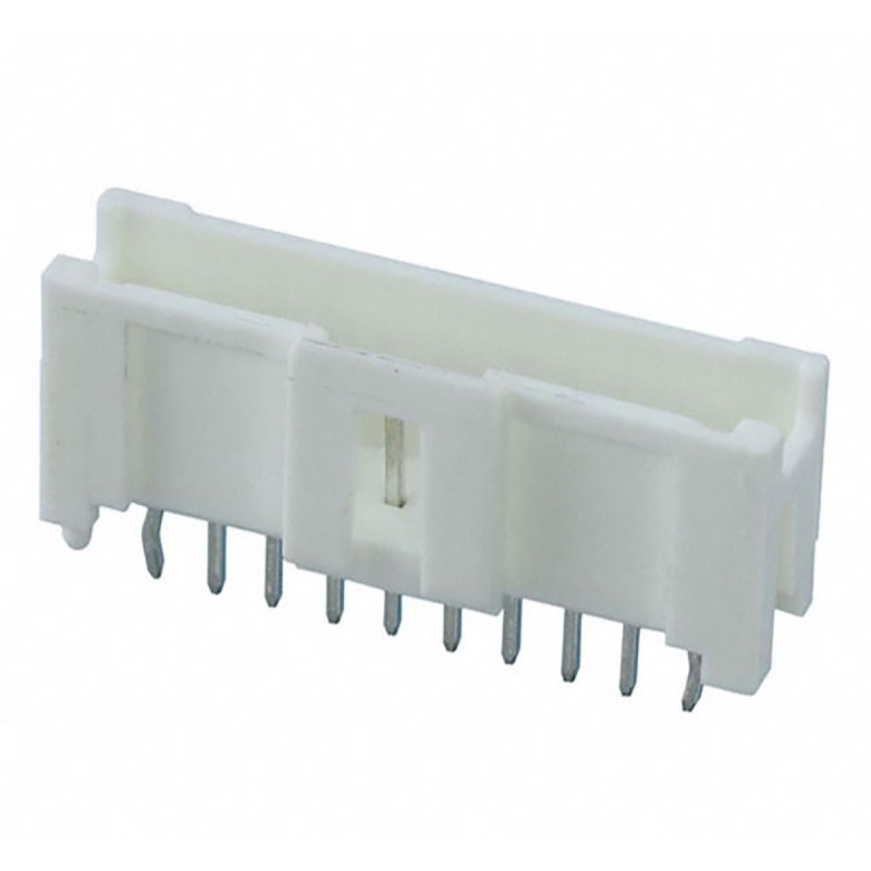 10 pcs - Molex MicroClasp Series Straight Through Hole PCB Header, 10 Contact(s), 2.0mm Pitch, 1 Row(s), Shrouded