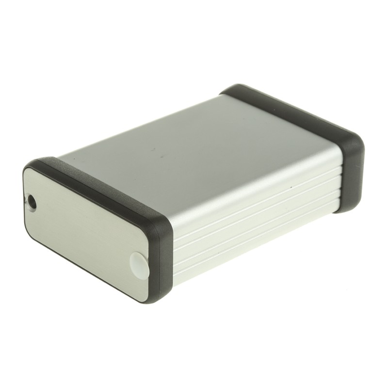1 pcs - Hammond 1455 Series Silver Anodised Aluminium Handheld Enclosure, , IP54, 80 x 54 x 23mm