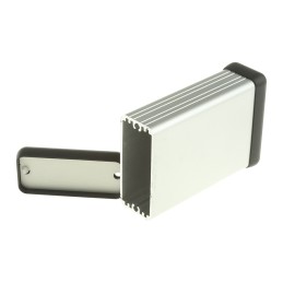 1 pcs - Hammond 1455 Series Silver Anodised Aluminium Handheld Enclosure, , IP54, 80 x 54 x 23mm