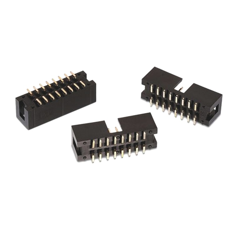 1 pcs - Wurth Elektronik WR-BHD Series Straight Surface Mount PCB Header, 14 Contact(s), 2.54mm Pitch, 2 Row(s), Shrouded