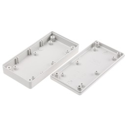 1 pcs - Hammond 1599 Series Grey ABS Handheld Enclosure, , IP54, 130 x 65 x 25mm