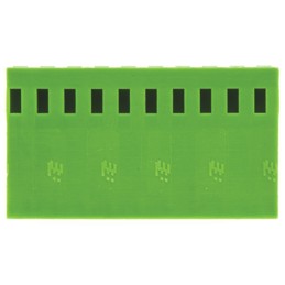 10 pcs - TE Connectivity, AMPMODU MOD IV Female Connector Housing, 2.54mm Pitch, 10 Way, 1 Row