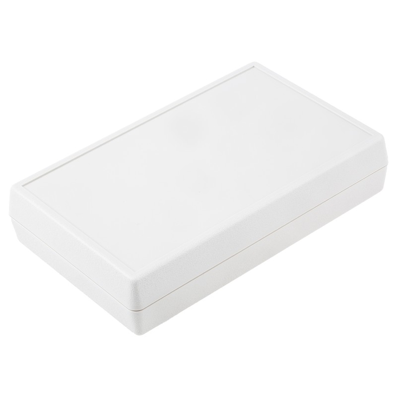 1 pcs - RS PRO White ABS Handheld Enclosure, Integral Battery Compartment, 146.1 x 91.4 x 32.7mm