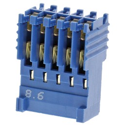 10 pcs - TE Connectivity, AMPMODU HE14 Female Connector Housing, 2.54mm Pitch, 10 Way, 2 Row