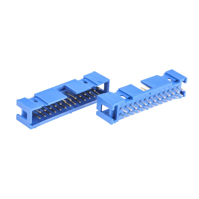 14 pcs - Amphenol ICC Quickie Series Straight Through Hole PCB Header, 26 Contact(s), 2.54mm Pitch, 2 Row(s), Shrouded