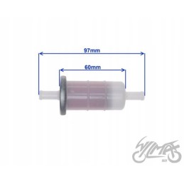 Fuel filter, 10mm paper insert, Honda Yamaha Motogeneric